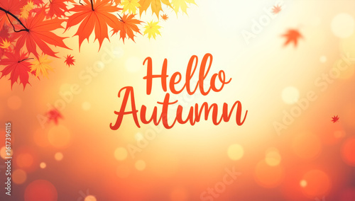 abstract vector autumn background
