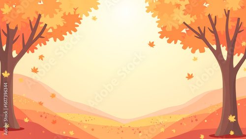 abstract vector autumn background