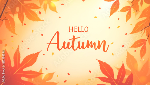 abstract vector autumn background