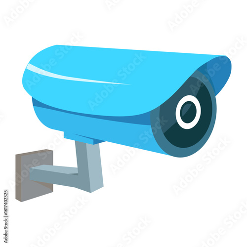 Security Camera Illustration Modern Surveillance Technology for Safety and Protection