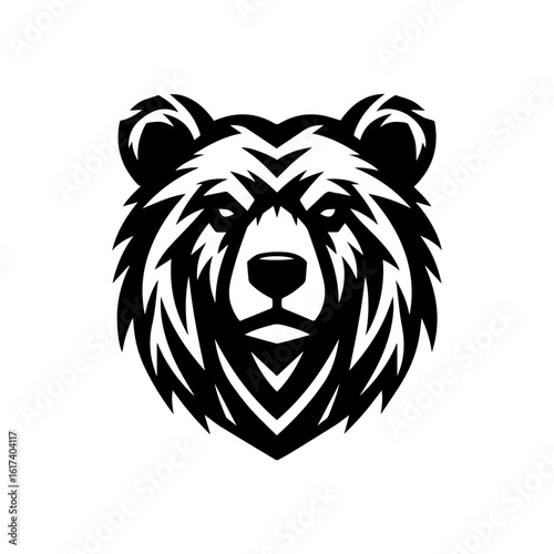 bear logo with sharp features