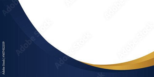 Abstract Curved Business Background with White Space for Corporate Banner or Presentation