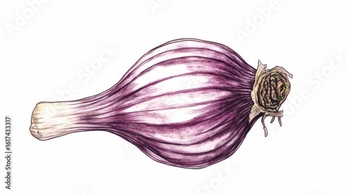 Wallpaper Mural Fresh purple onion ready for cooking. A popular ingredient in various cuisines known for its strong flavor. Torontodigital.ca