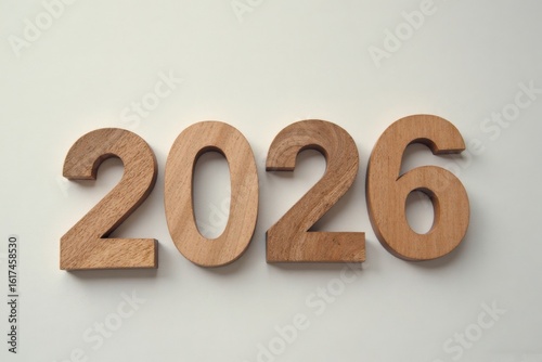 Wooden Numbers: 2026