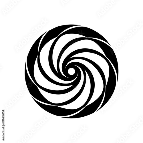 Simple crescent moon and star on black background