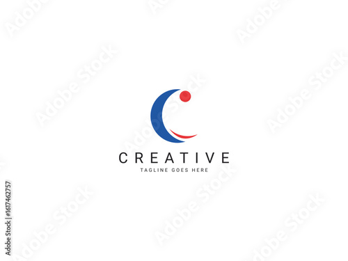 c modern letter logo
