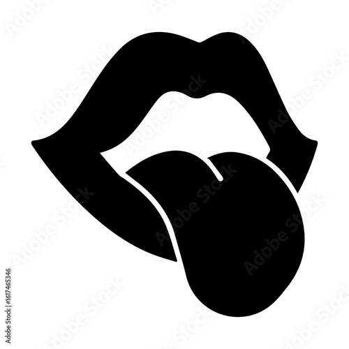 Mouth sticking out tongue icon