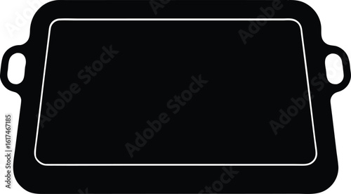 Minimal Baking Sheet silhouette vector art illustration