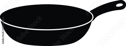 Roasting Pan Minimal Form silhouette vector art illustration