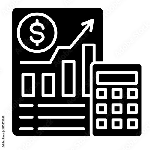 Income Statement  Icon Element For Design
