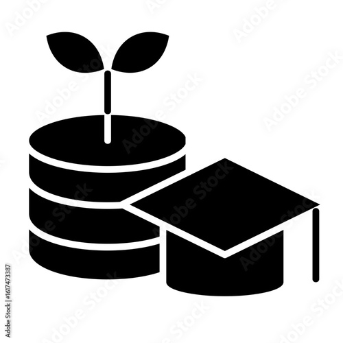 Investment Education  Icon Element For Design