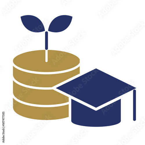 Investment Education  Icon Element For Design