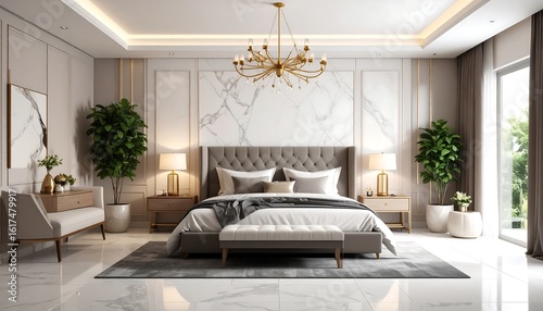 Luxurious bedroom interior (2)