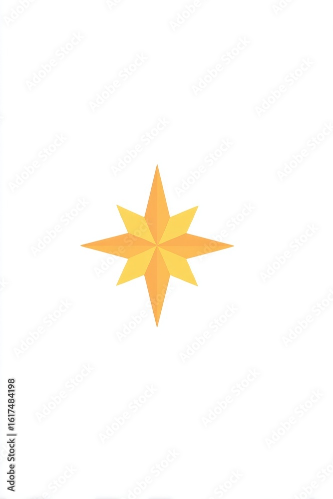 Obraz premium Bright, golden starburst design