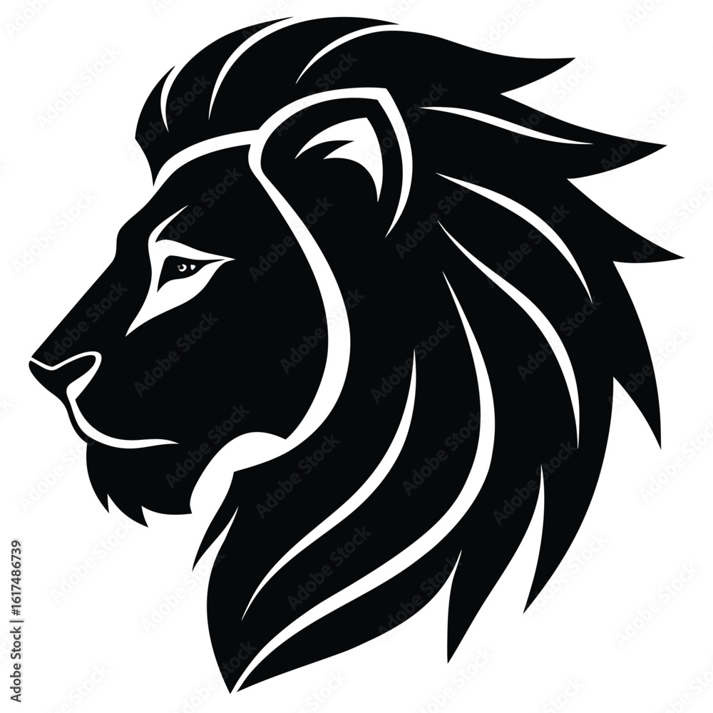 Fototapeta premium lion head vector