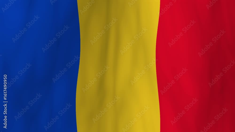Waving Tricolor Flag Animation Waving Tricolor Flag Animation