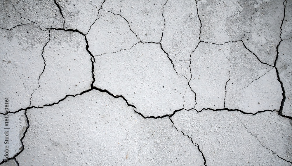 Obraz premium Cracked gray surface
