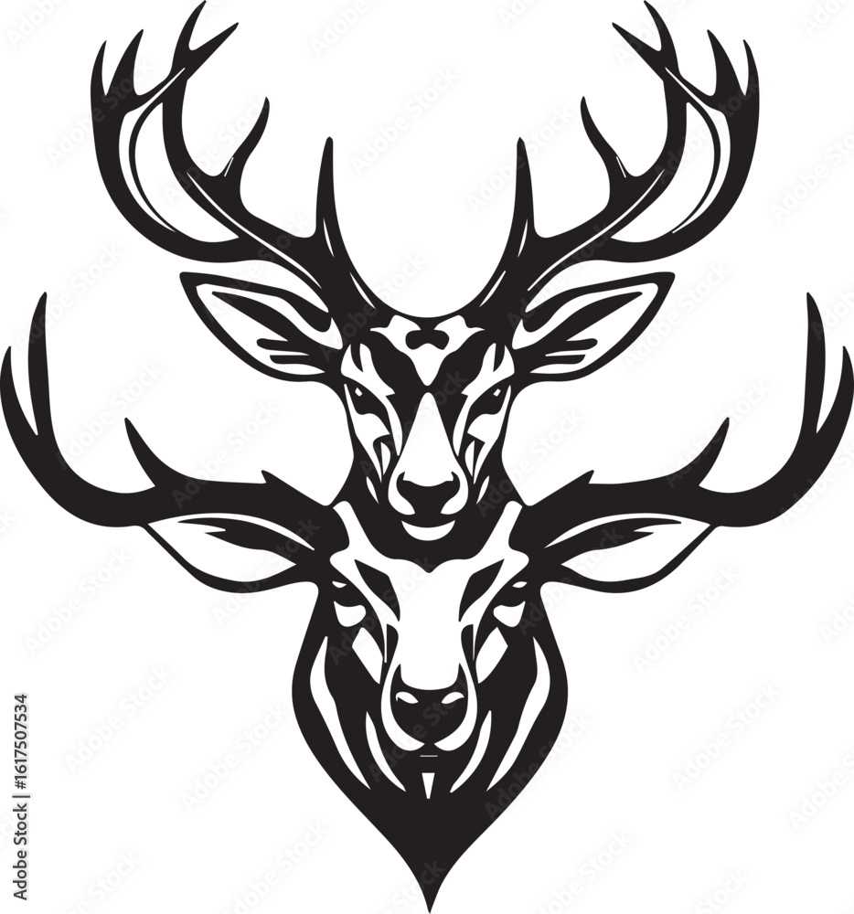 Fototapeta premium logo of a deer