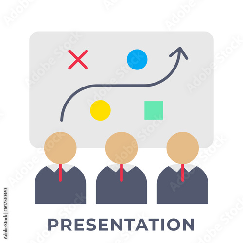 Single Icon Presentation, Perfect for Presentation, Website, Apps and more, Icon Flat Style