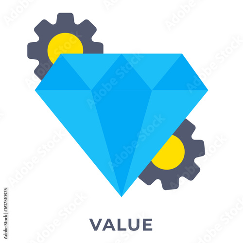 Single Icon Value, Perfect for Presentation, Website, Apps and more, Icon Flat Style