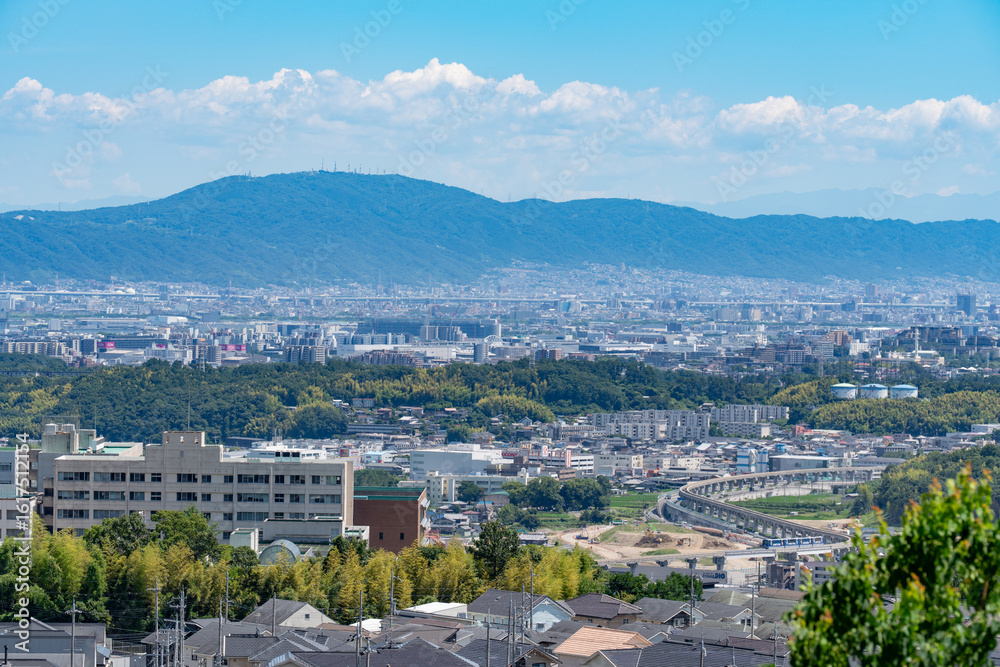 Naklejka premium 大阪都市風景