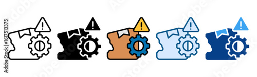 Defective Design Icon Set Multiple Style