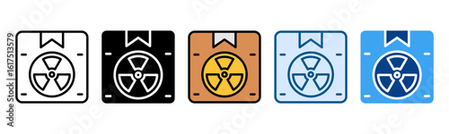 Packaging Hazard Icon Set Multiple Style