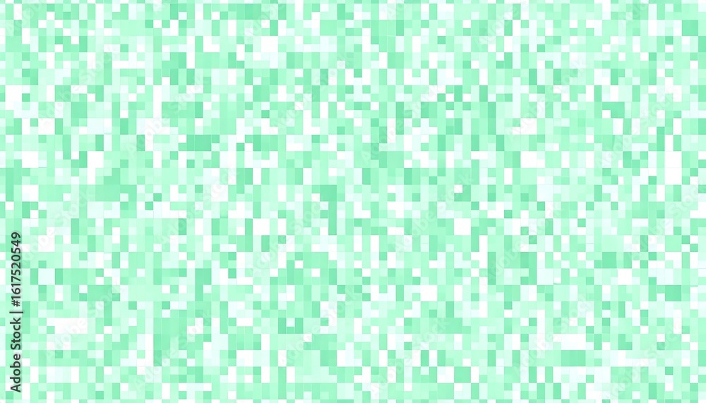Fototapeta premium Pastel mint green pixelated background