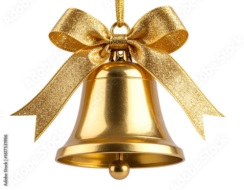 christmas bells isolated on white