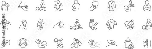 Medical and Injury Icons – Injury, Health, Pain, Treatment, Joint, Doctor, Bandage, Medicine, Hurt, Illness