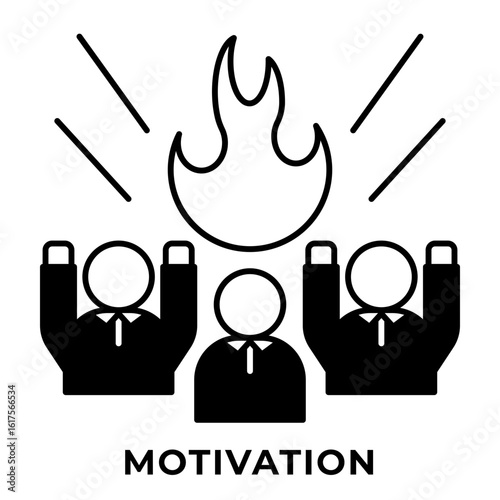 Single Icon Motivation, Perfect for Presentation, Website, Apps and more, Icon Mixed Style