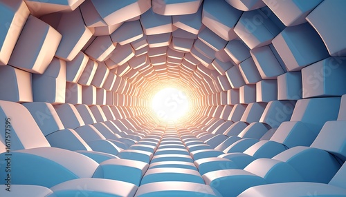 Wallpaper Mural Abstract tunnel of light Torontodigital.ca