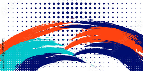 Colorful silhouette style design, grunge. Design concept to celebrate national sports day of badminton and basketball. Sports