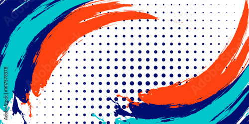 Colorful silhouette style design, grunge. Design concept to celebrate national sports day of badminton and basketball. Sports