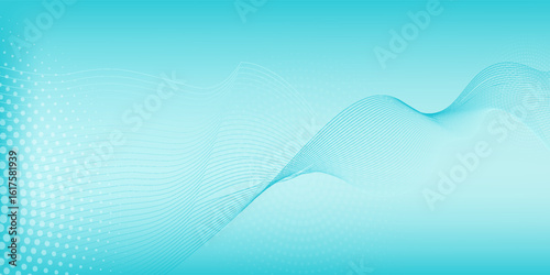Beautiful turquoise abstract background. Cyan neutral backdrop for presentation design. Blue base for website, print, basis for banners, wallpapers, business cards,