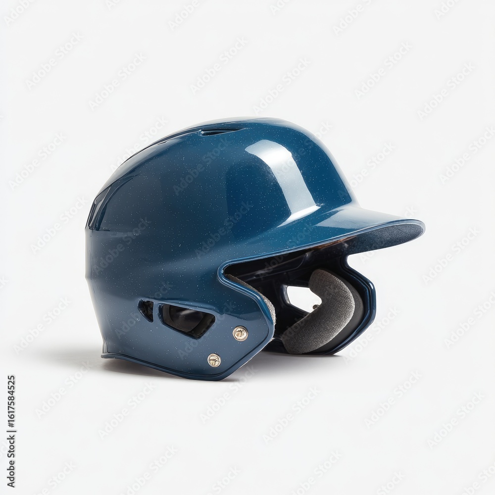 Fototapeta premium Teal baseball helmet, protective