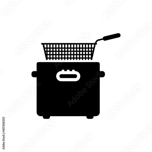 Deep Fryer Black Filled Icon