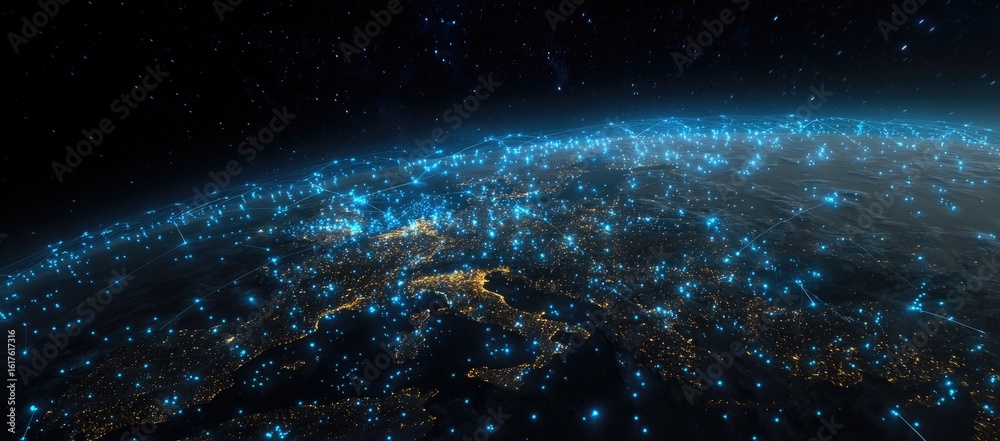 Obraz premium Earth's urban lights