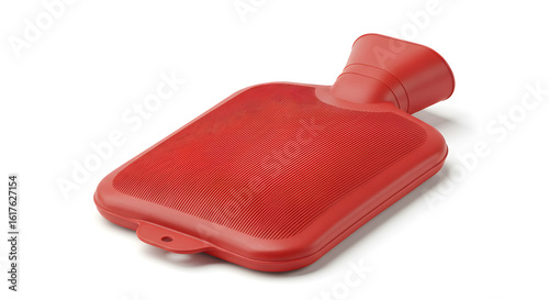 Classic Hot Water Bottle with Fleece Cover – Isolated
