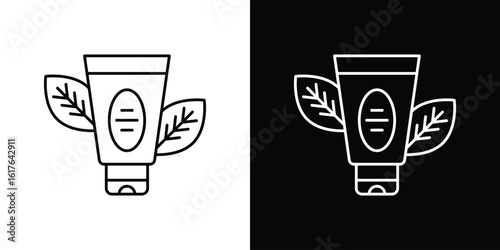 Face wash icon design. Thin graphic elements vector illustration