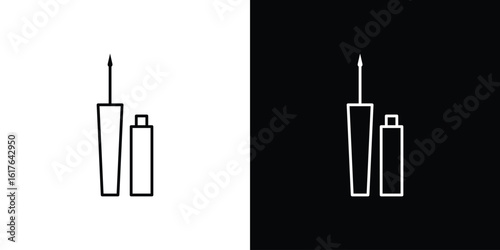 Eyeliner icon design. Thin graphic elements vector illustration