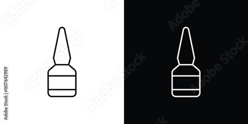 Eyeliner bottle icon design. Thin graphic elements vector illustration