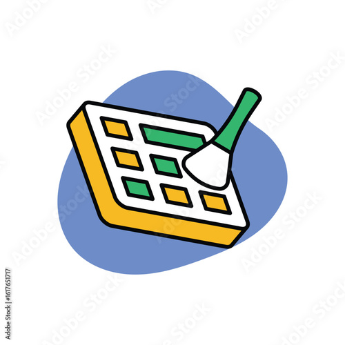 Makeup Palette Icon vector stock illustration