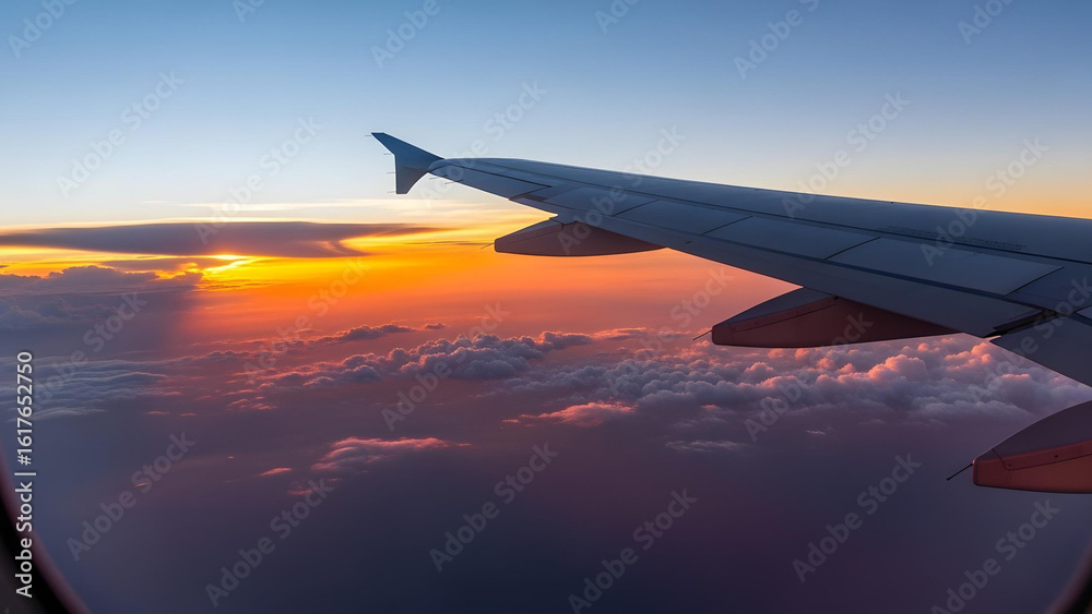 Obraz premium view from airplane window
