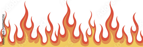 Great fire illustration design realistic blaze vector