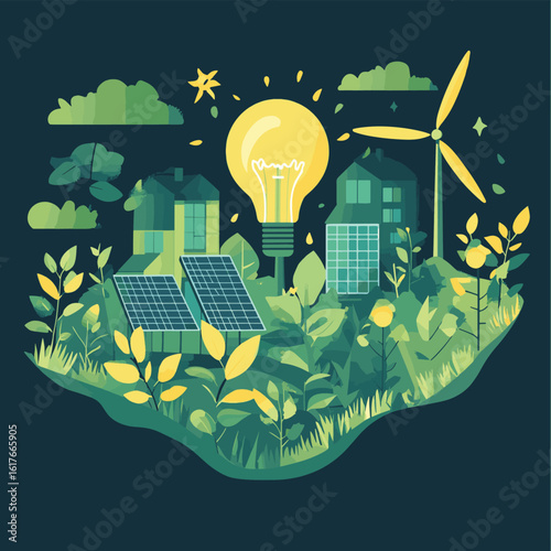 Renewable energy sources concept