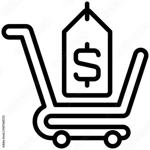 price icon for department store , business, website, application, printing, document, poster design, etc