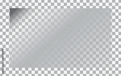 Transparent glass surface with subtle reflections and a soft blue hue overlay