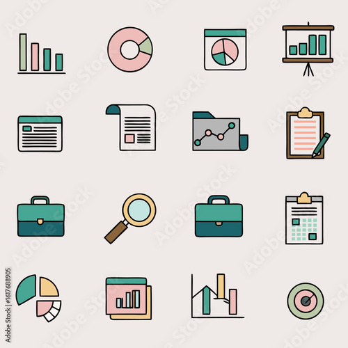 Global Communication and Networking Icons