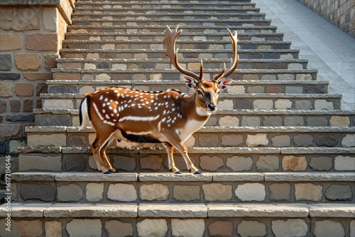 Fototapeta Naklejka Na Ścianę i Meble -  Zwierzęta różnych stron świata. Pupile w ich naturalnym środowisku. Piękne portrety czworonogów.